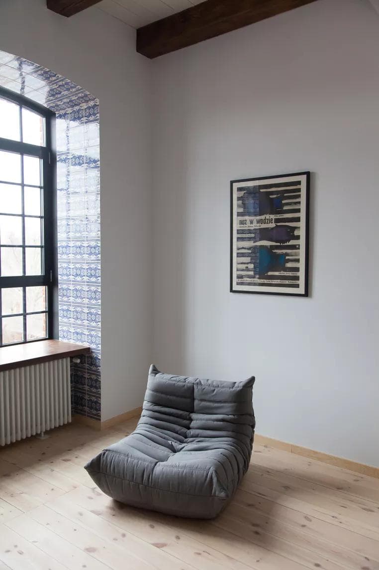 Fotel wypoczynkowy Togo, mikrofibra szara - 165722