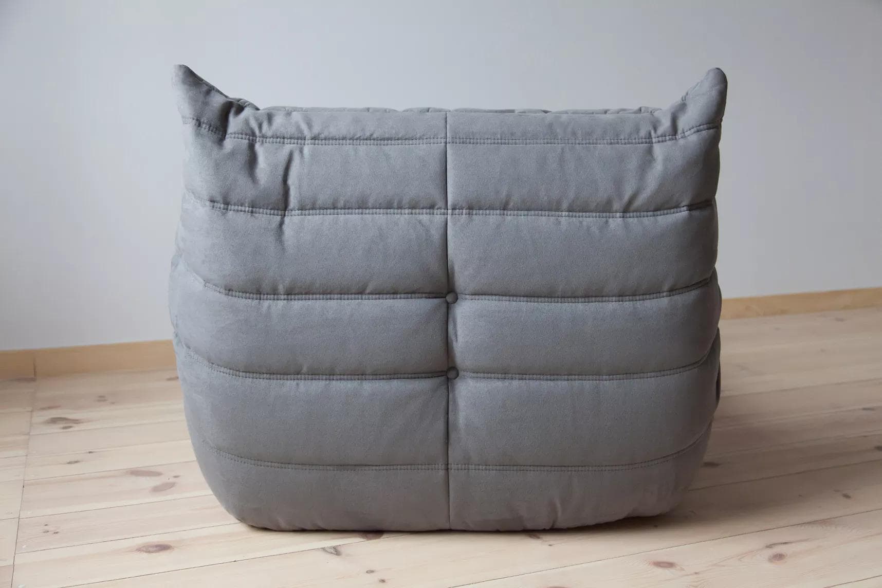 Fotel wypoczynkowy Togo, mikrofibra szara - 165718