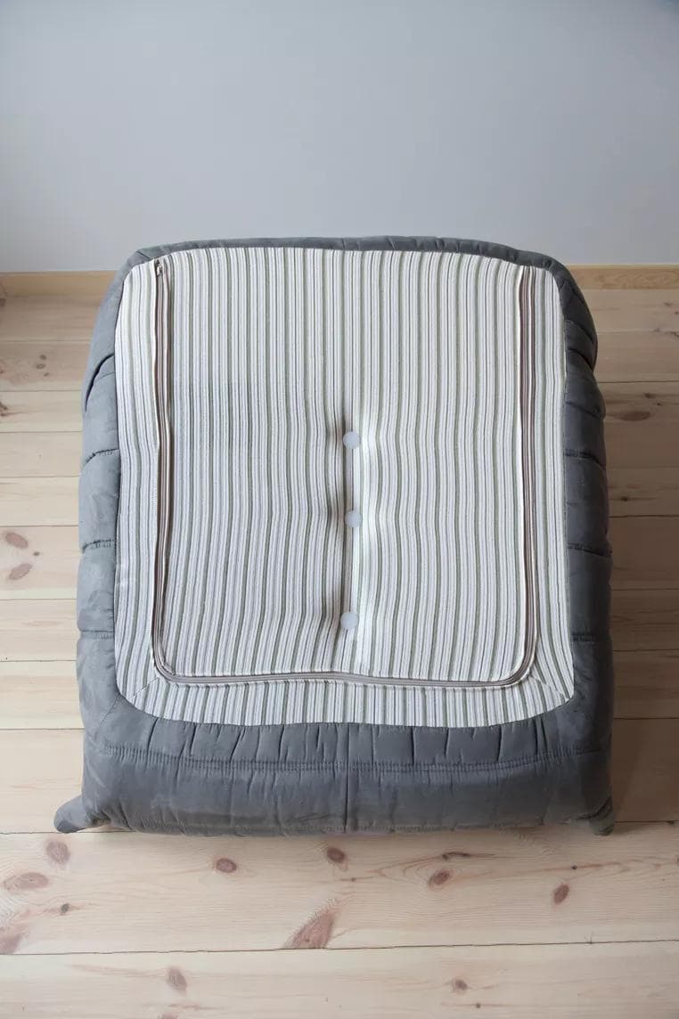 Fotel wypoczynkowy Togo, mikrofibra szara - 165723