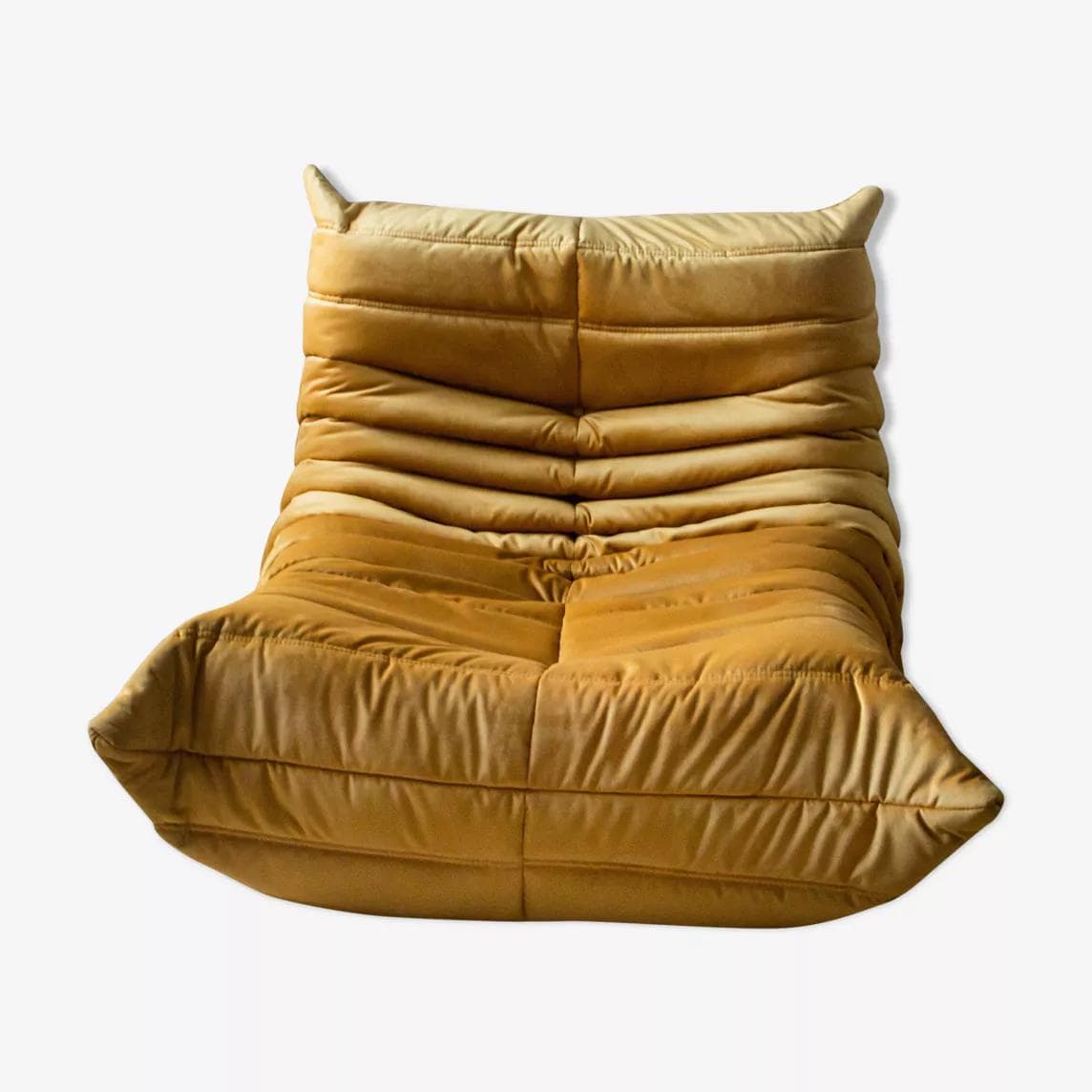 Fotel wypoczynkowy Togo, velvet złoty - 165691