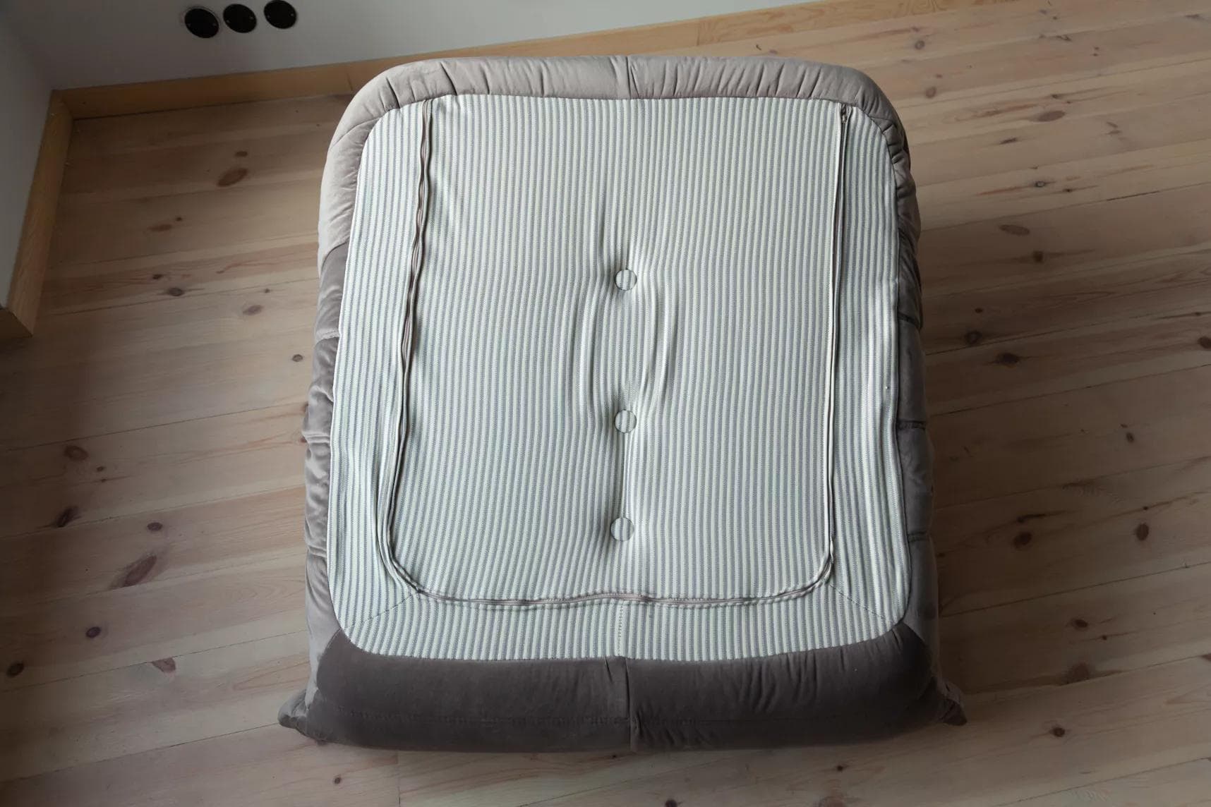 Fotel wypoczynkowy Togo, velvet szary ciepły - 165222