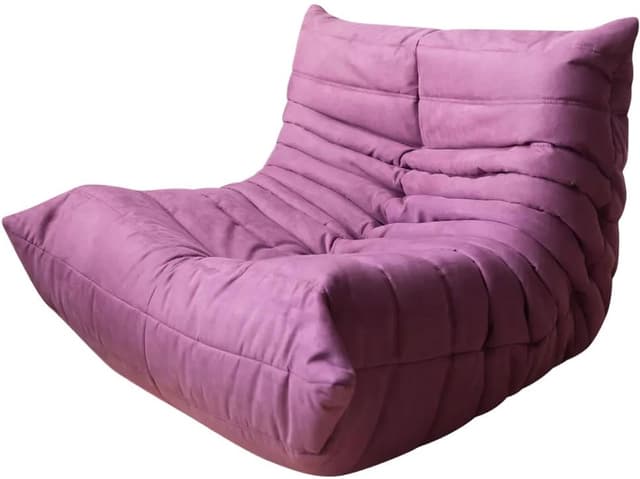 Fotel wypoczynkowy Togo, mikrofibra bakłażan - WYMIARY