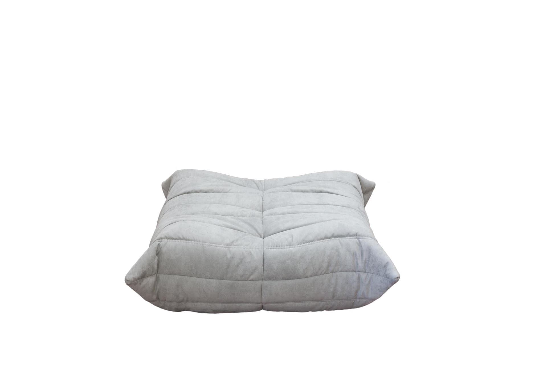 Podnóżek Togo, mikrofibra jasny szary