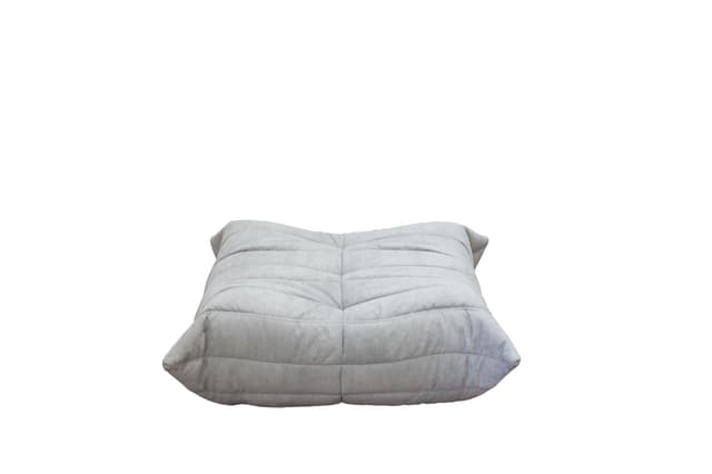 Podnóżek Togo, mikrofibra jasny szary - WYMIARY