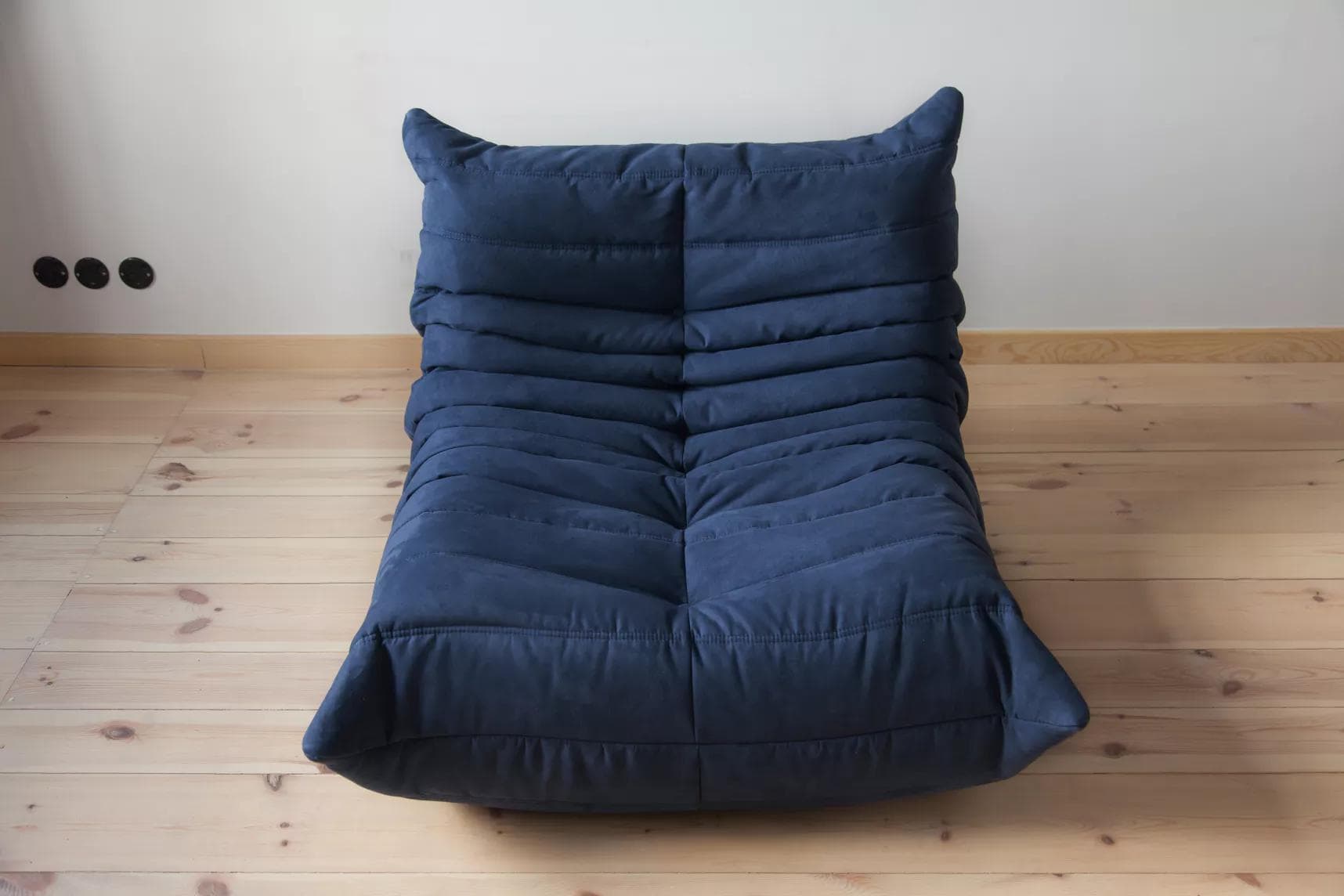 Fotel wypoczynkowy Togo, mikrofibra granatowy - 165885