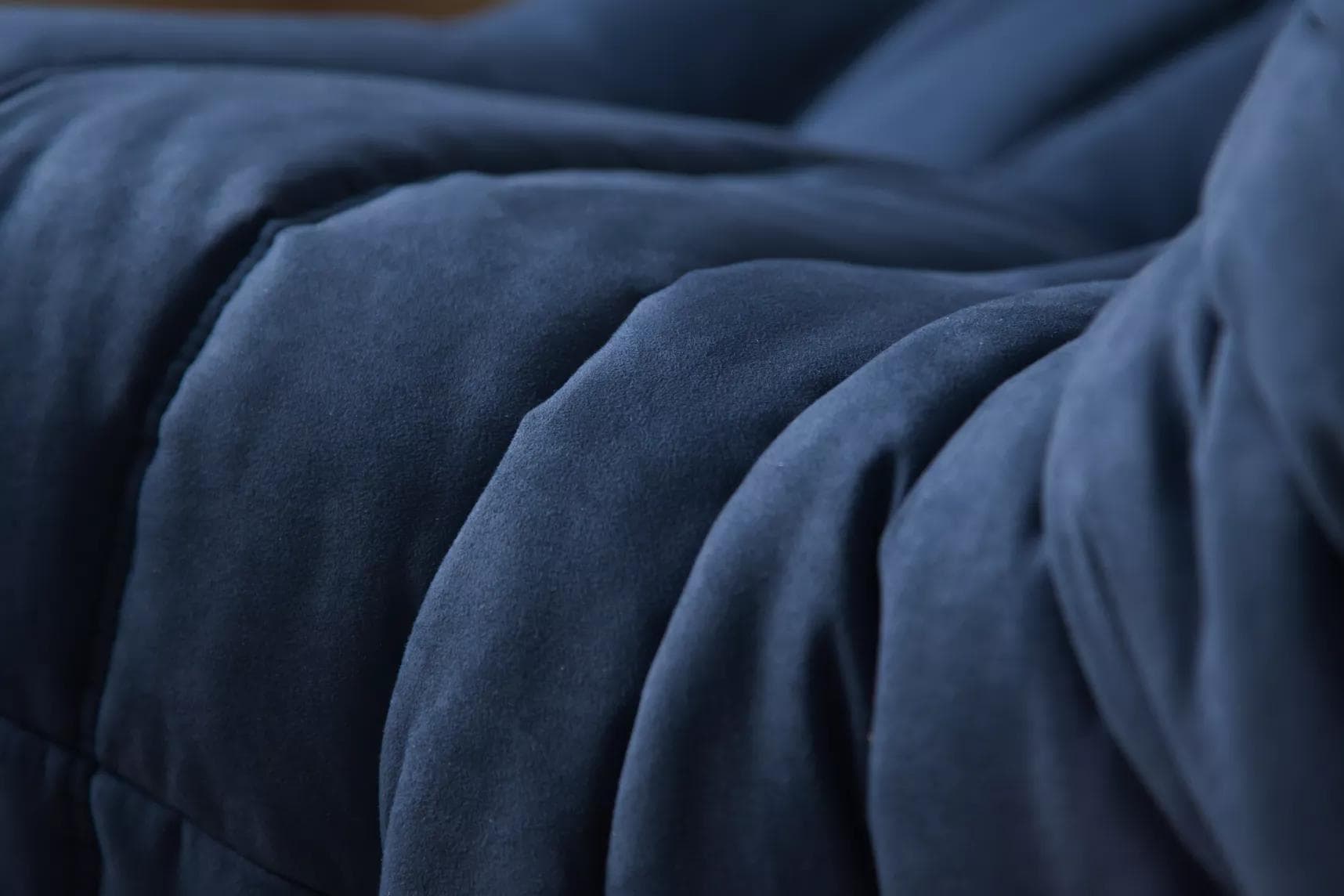 Fotel wypoczynkowy Togo, mikrofibra granatowy - 165890