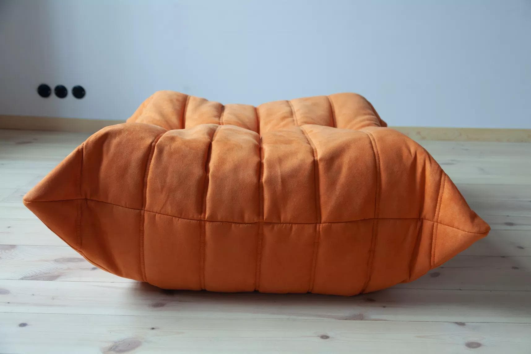 Podnóżek Togo, mikrofibra pomarańcz - 165639