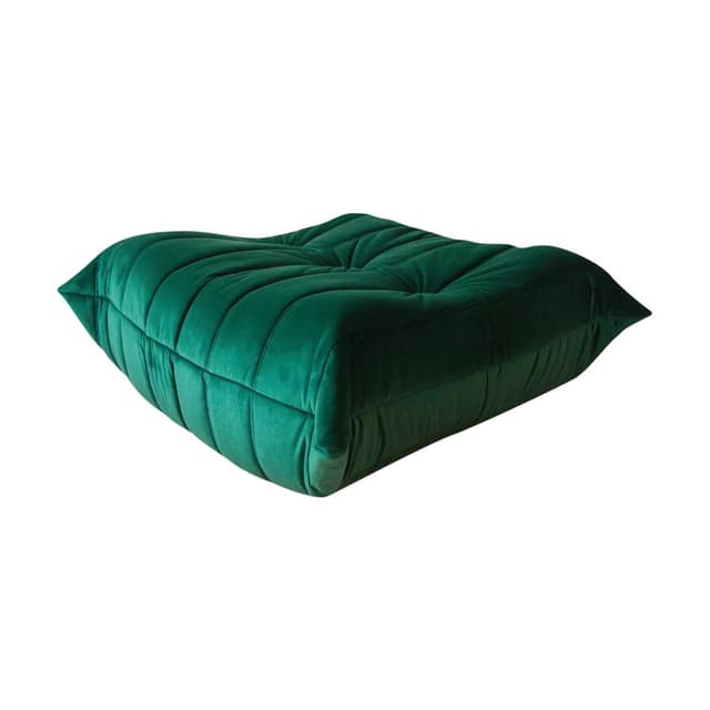 Podnóżek Togo, velvet zielony szmaragd - WYMIARY