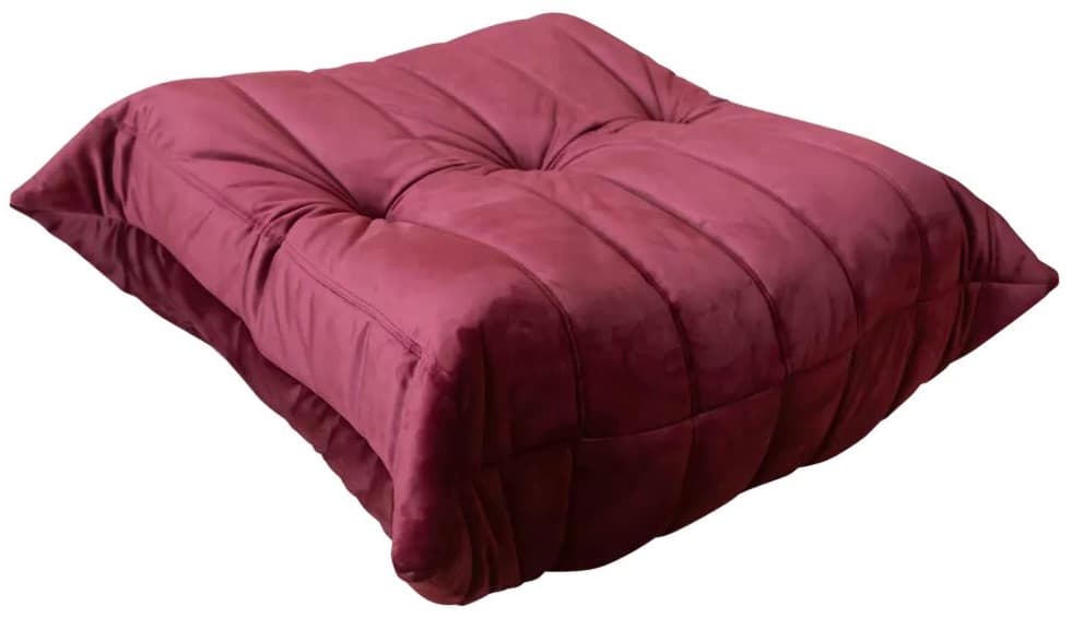 Podnóżek Togo, velvet bordowy - 59433