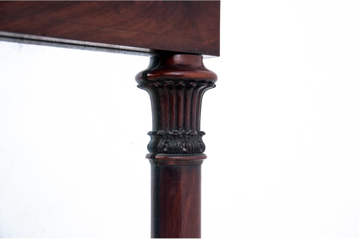 Mahoniowe lustro ścienne, styl Biedermeier, Europa Północna, lata 60. XIX w. - 49474