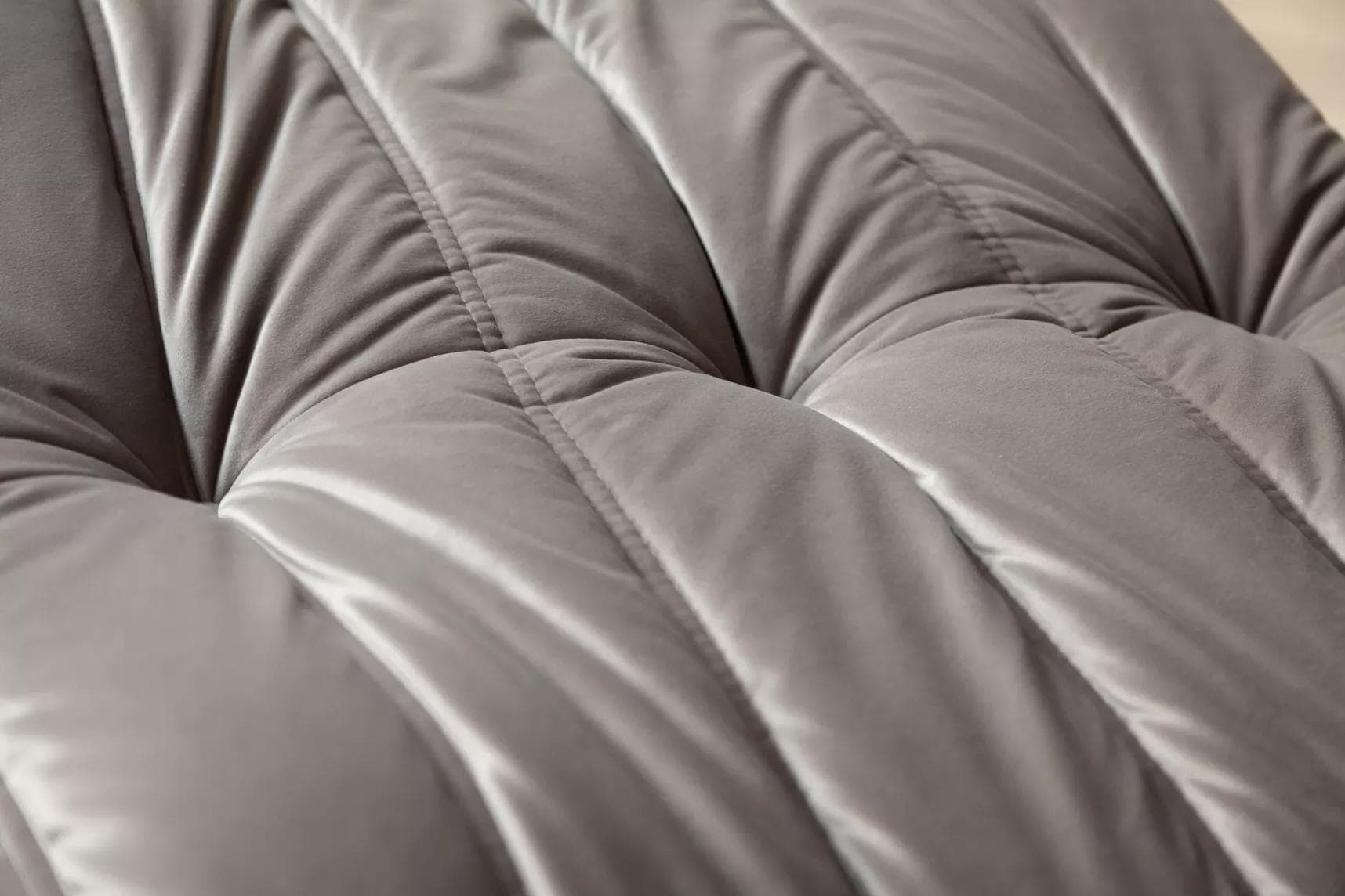 Podnóżek Togo, velvet szary ciepły - 165526