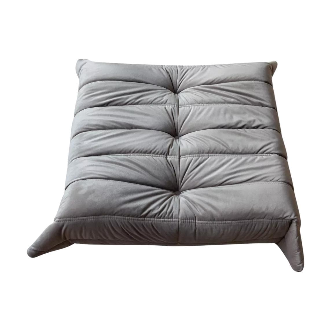 Podnóżek Togo, velvet szary ciepły