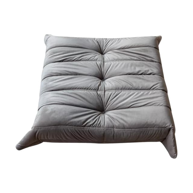 Podnóżek Togo, velvet szary ciepły - WYMIARY