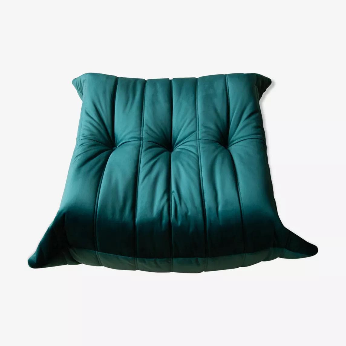 Podnóżek Togo, velvet zielony cyraneczka - 165961