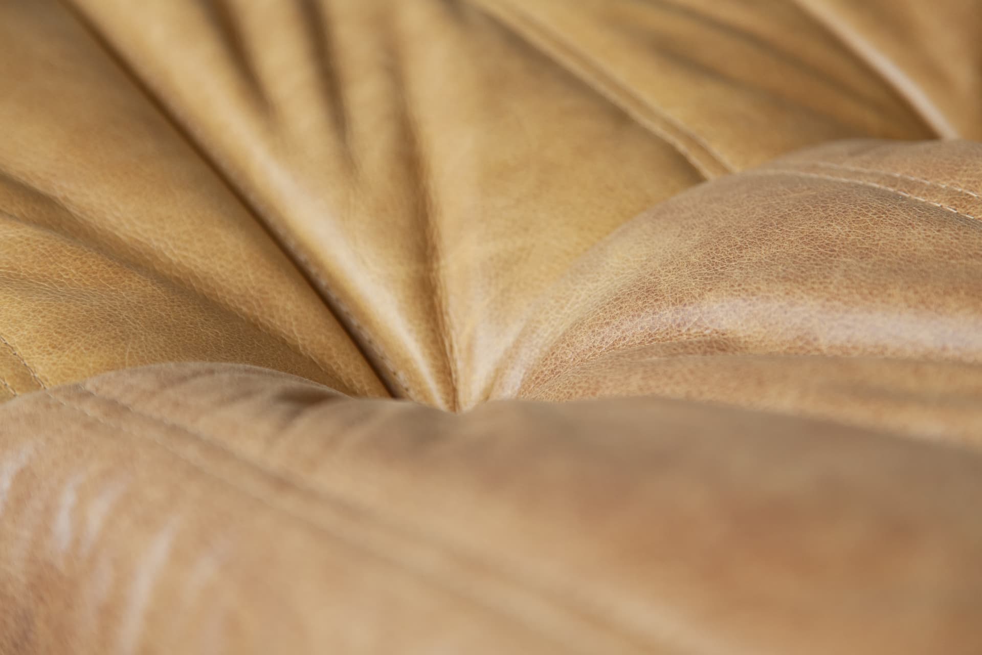 Podnóżek Togo, skóra brązowa camel - 165974