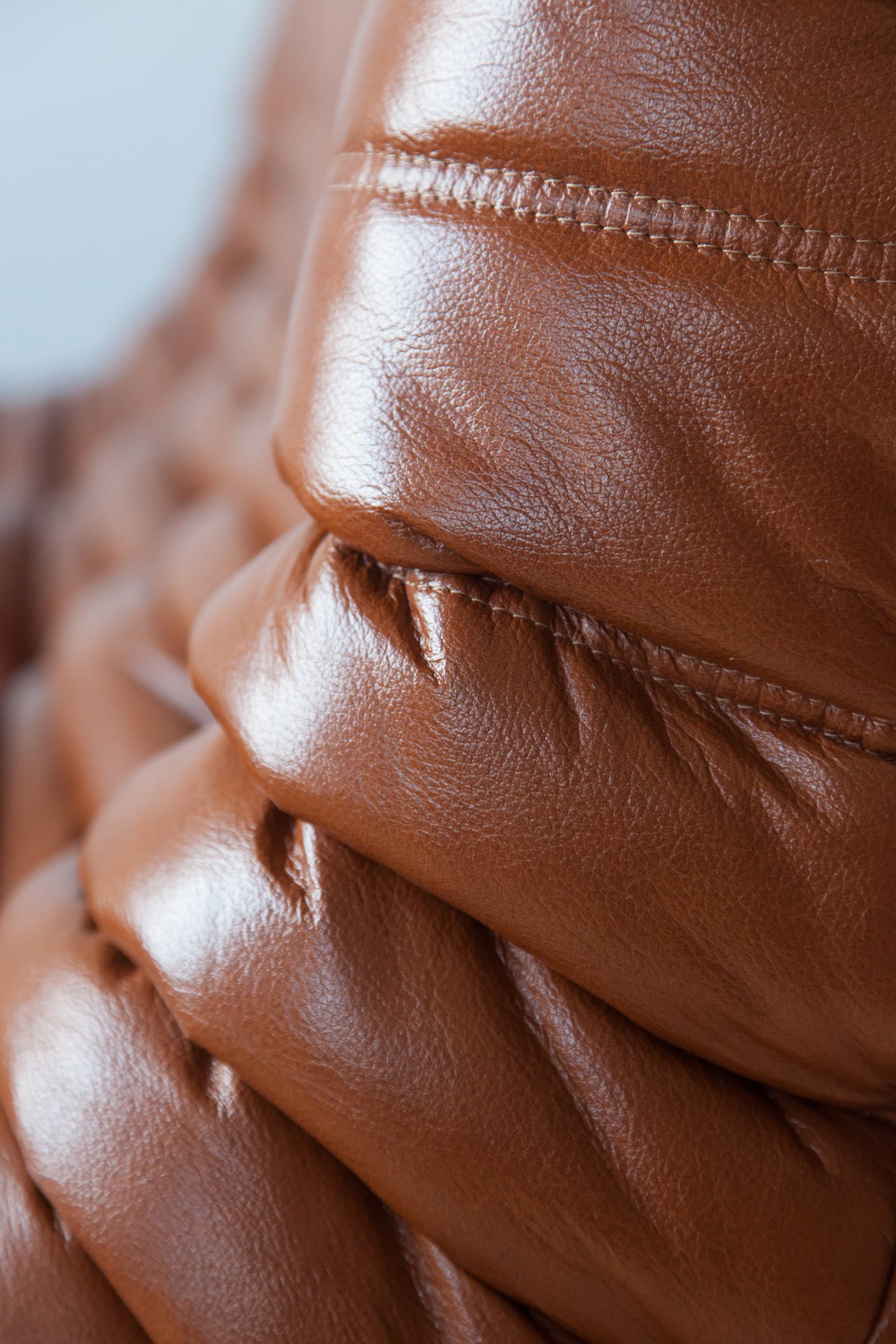 Zestaw wypoczynkowy Togo 5 części, skóra brązowa whisky - 165535