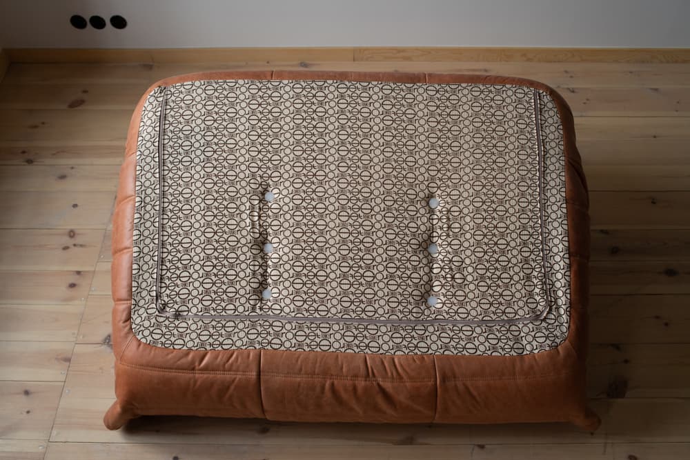 Sofa Togo dwuosobowa, skóra brązowa peach - 165598