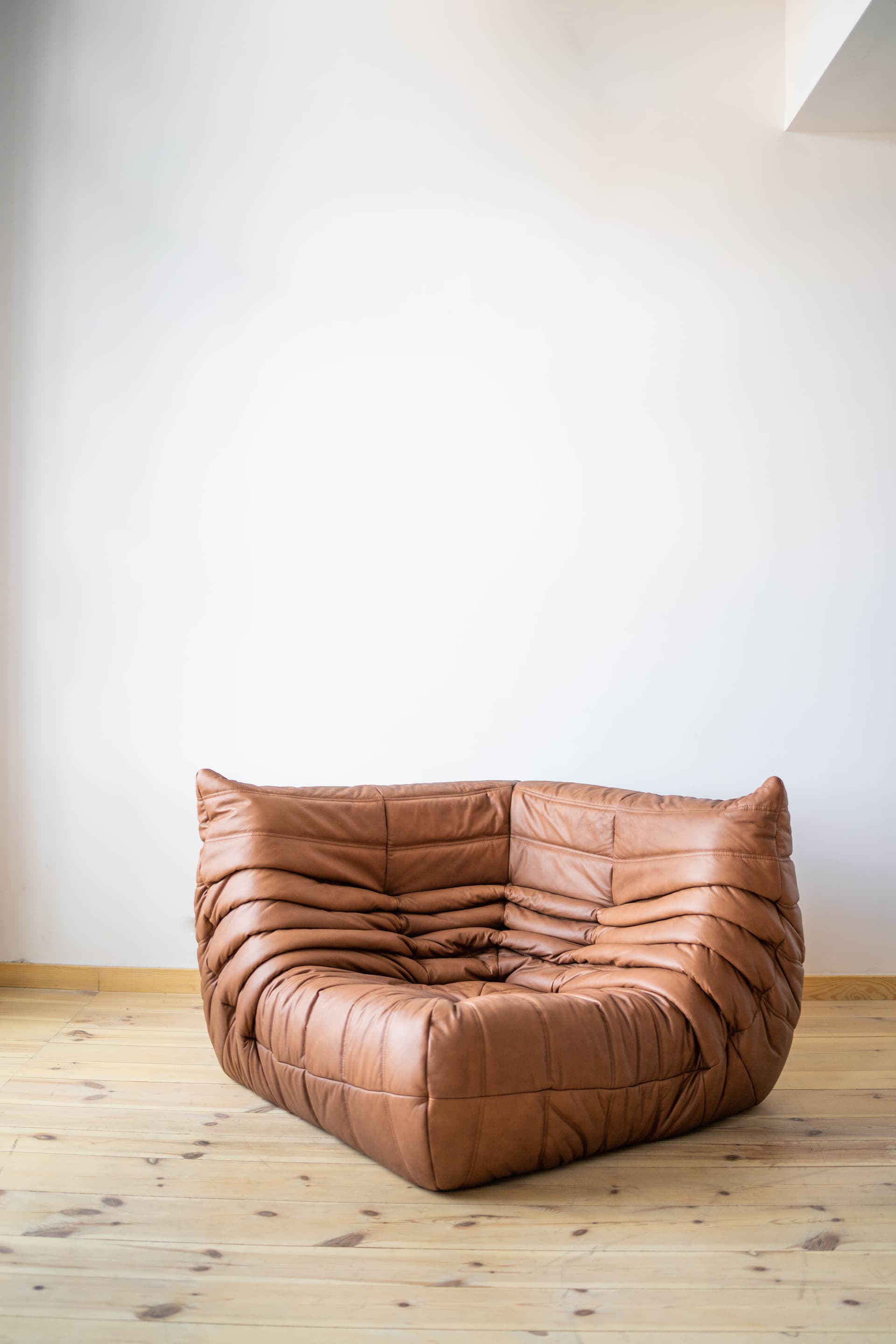 Zestaw wypoczynkowy Togo 5 części, skóra brązowa folk - 166046