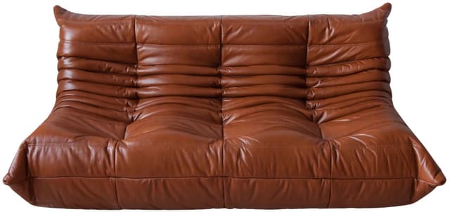 Sofa Togo trzyosobowa, skóra brązowa whisky - WYMIARY