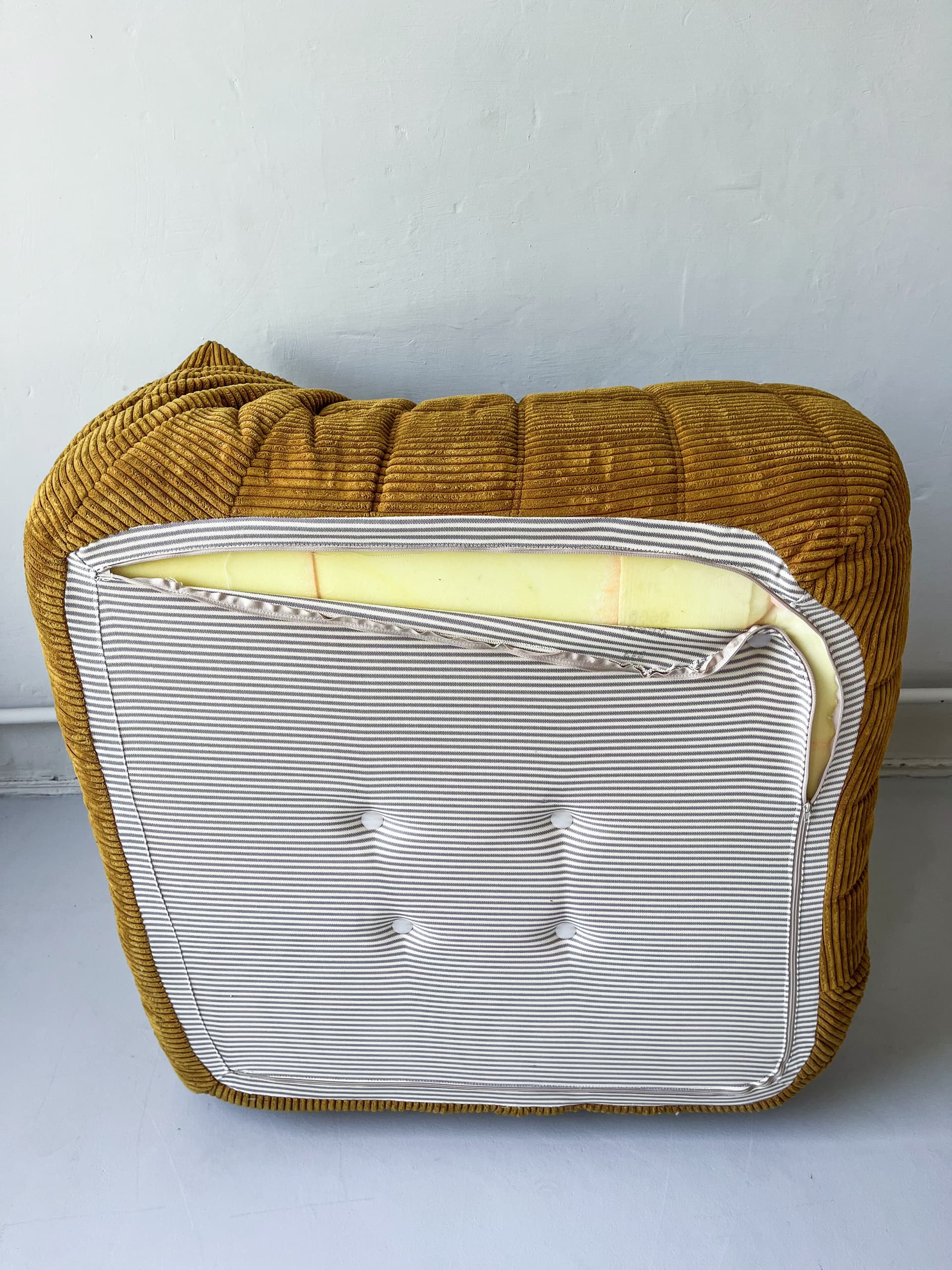 Narożnik Togo, cord piaskowy brąz - 165351