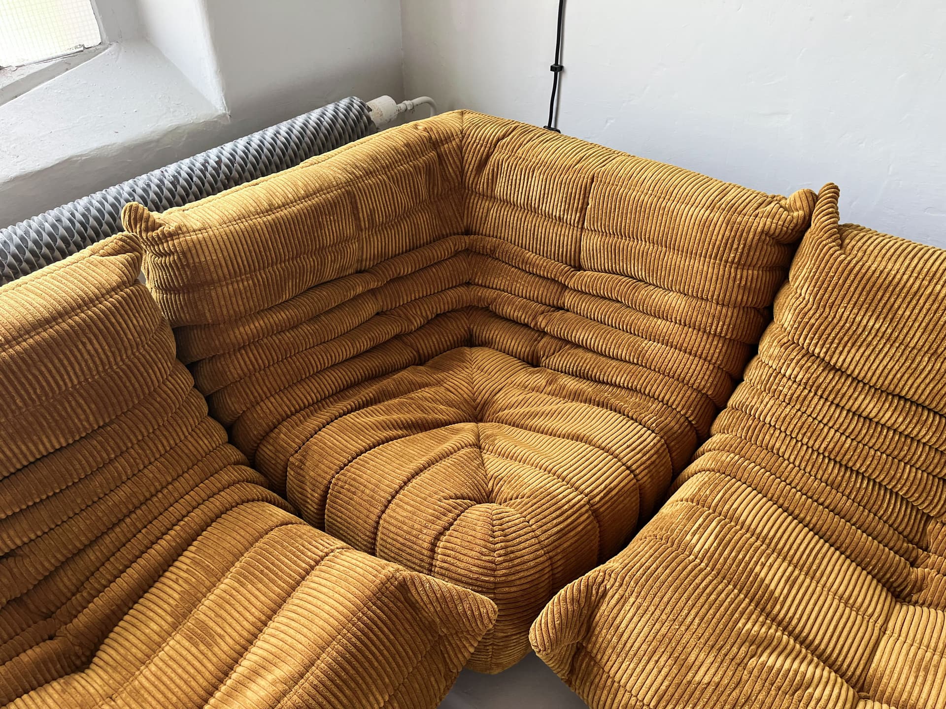 Zestaw wypoczynkowy Togo 5 części, cord piaskowy brąz - 166073