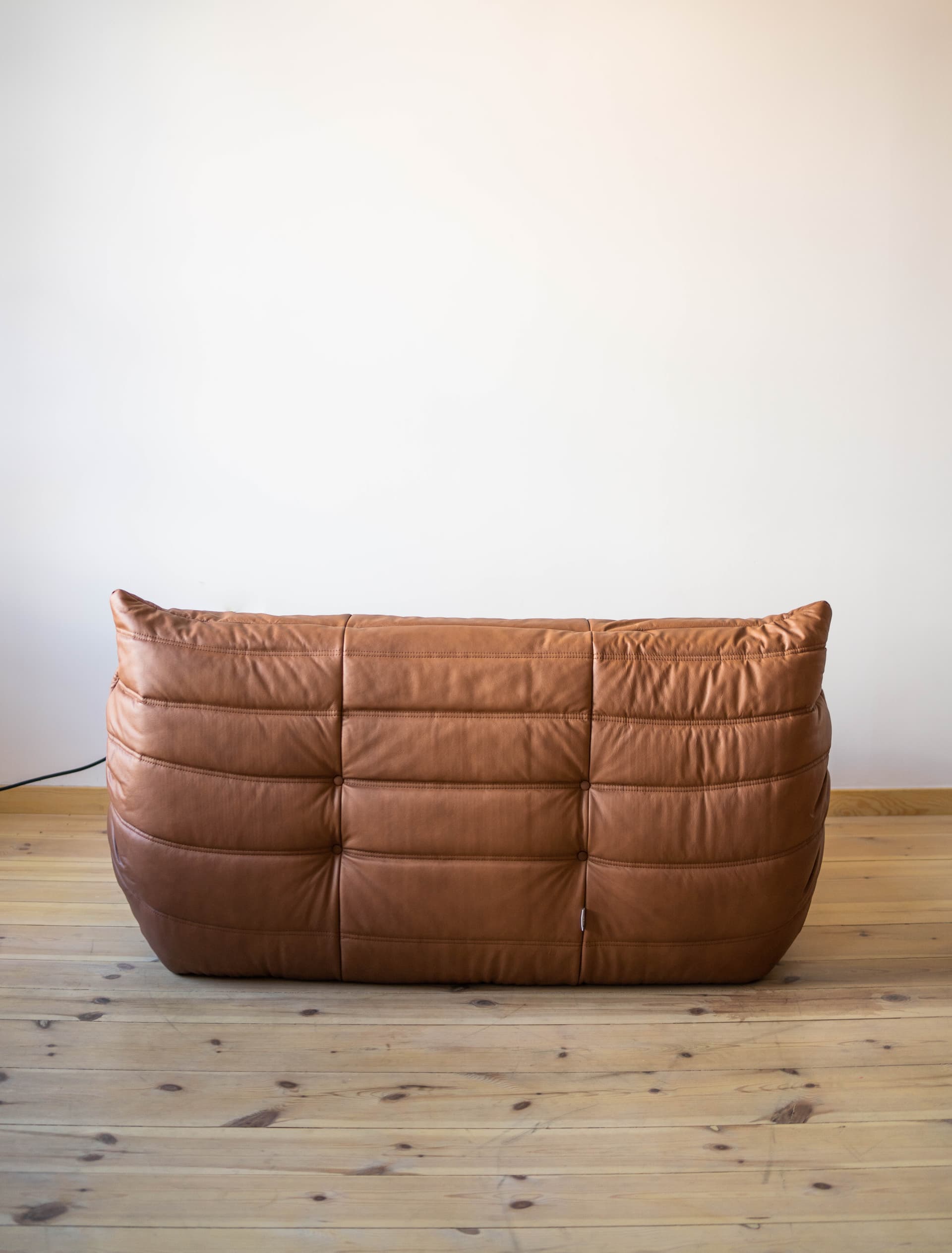 Sofa Togo dwuosobowa, skóra brązowa folk - 165510