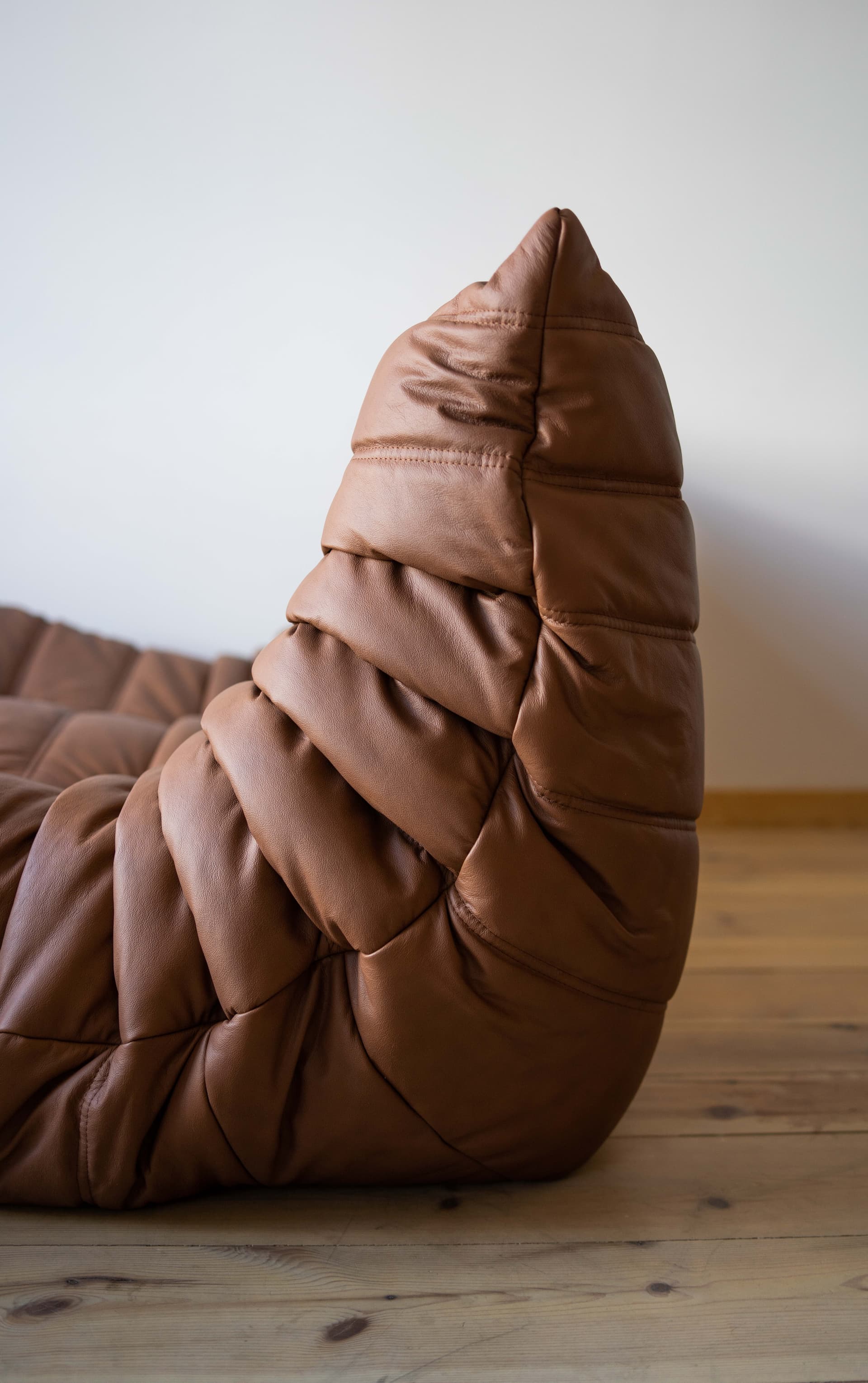 Sofa Togo dwuosobowa, skóra brązowa folk - 165501