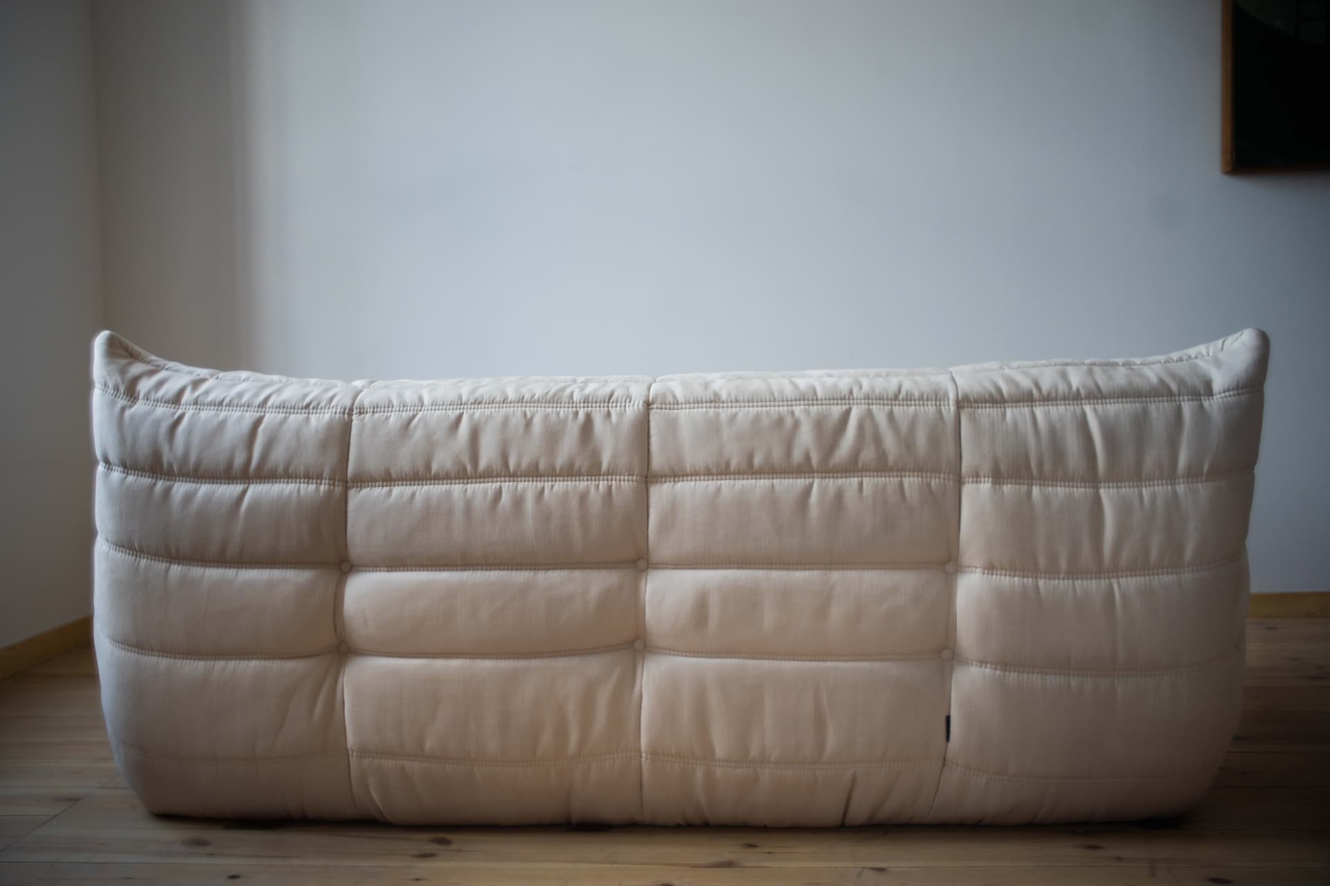 Sofa Togo trzyosobowa, velvet off-white - 166153