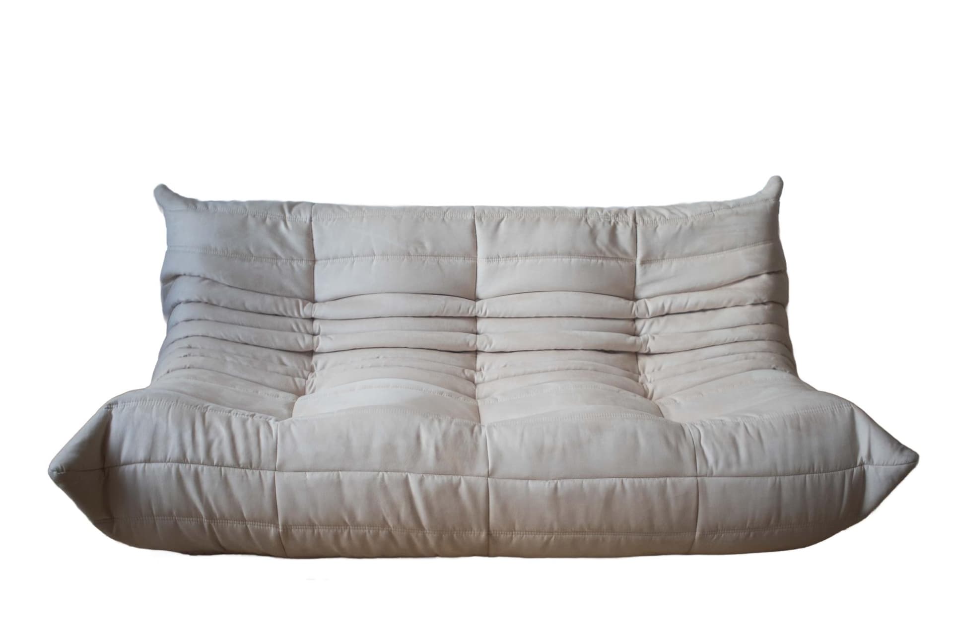 Sofa Togo trzyosobowa, velvet off-white