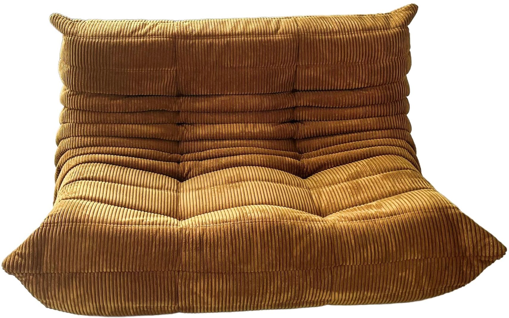 Sofa Togo dwuosobowa, cord piaskowy brąz - 59388