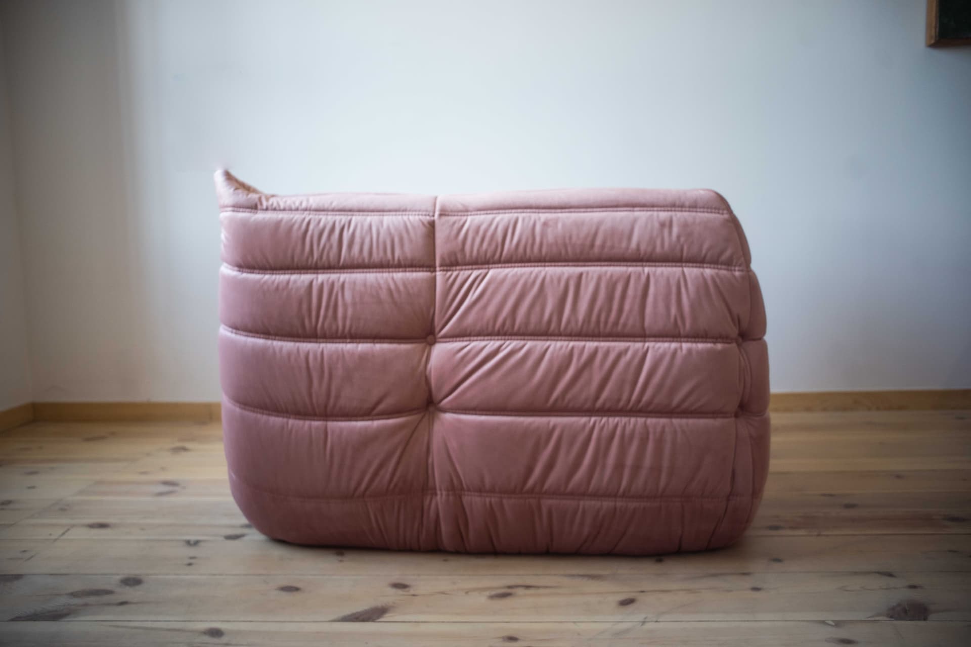 Narożnik Togo, velvet perłowy róż - 165373