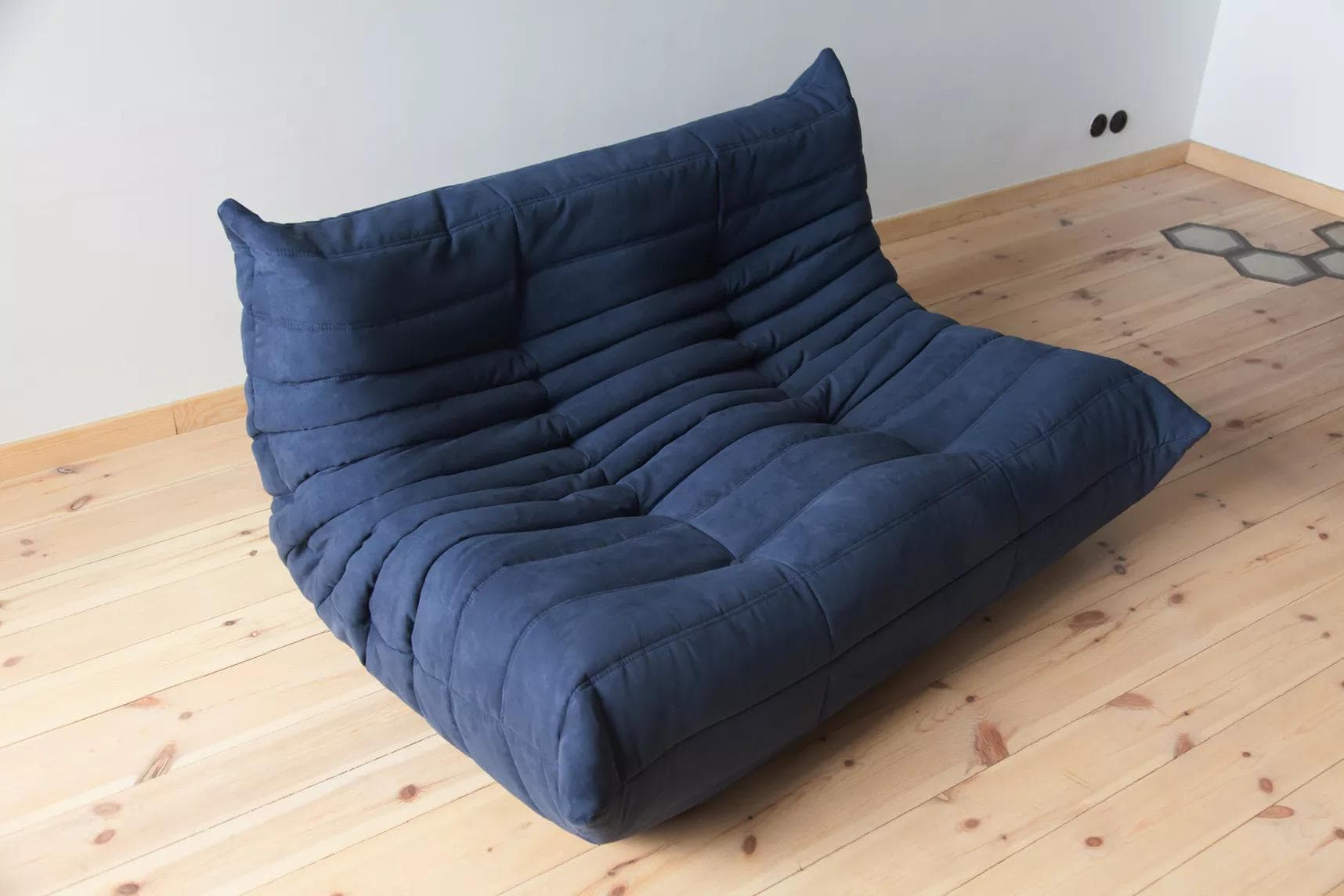 Sofa Togo dwuosobowa, mikrofibra granatowy - 166197