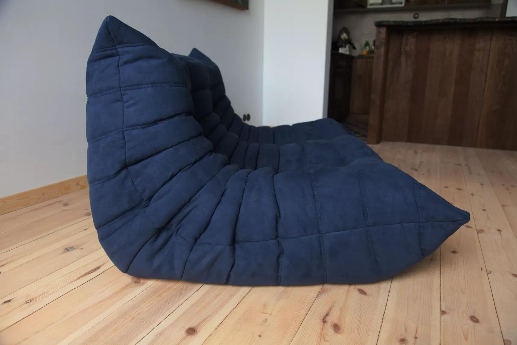 Sofa Togo dwuosobowa, mikrofibra granatowy - 166198