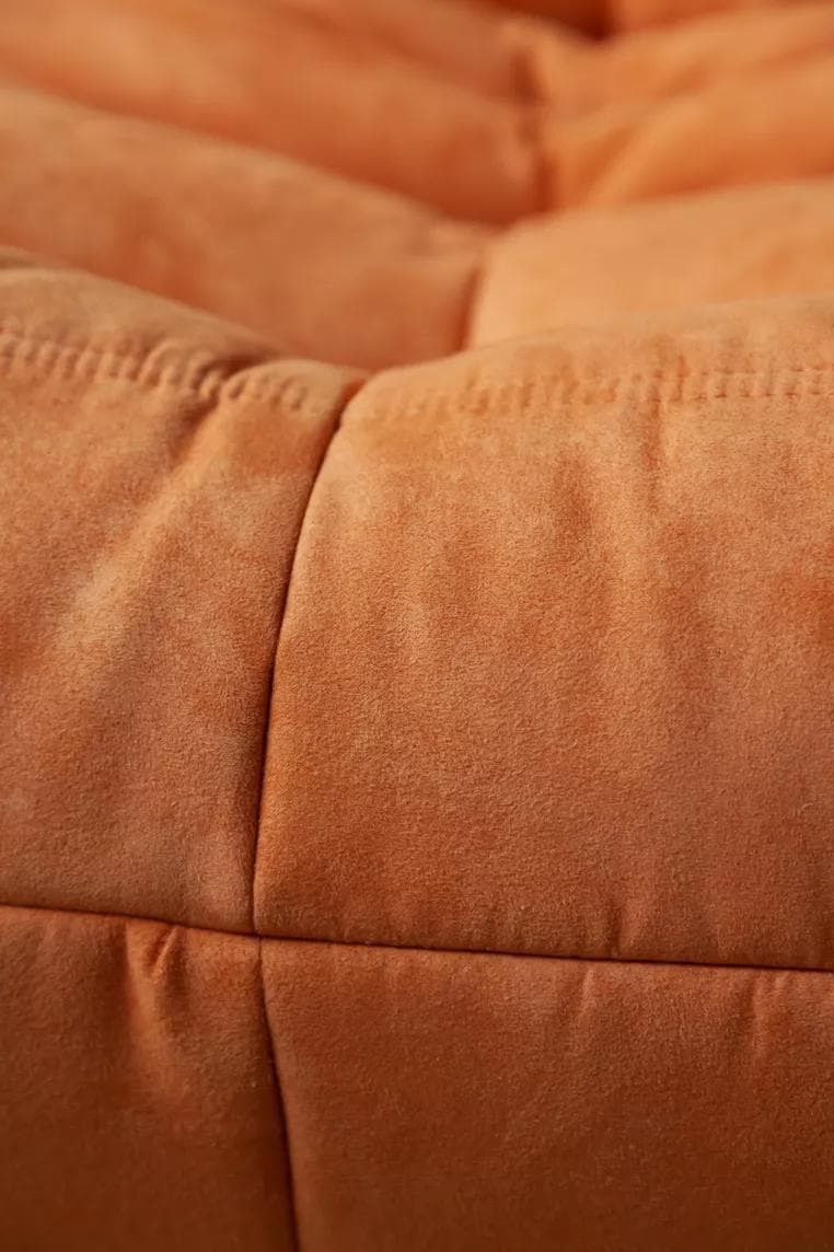 Sofa Togo dwuosobowa, mikrofibra pomarańcz - 166594