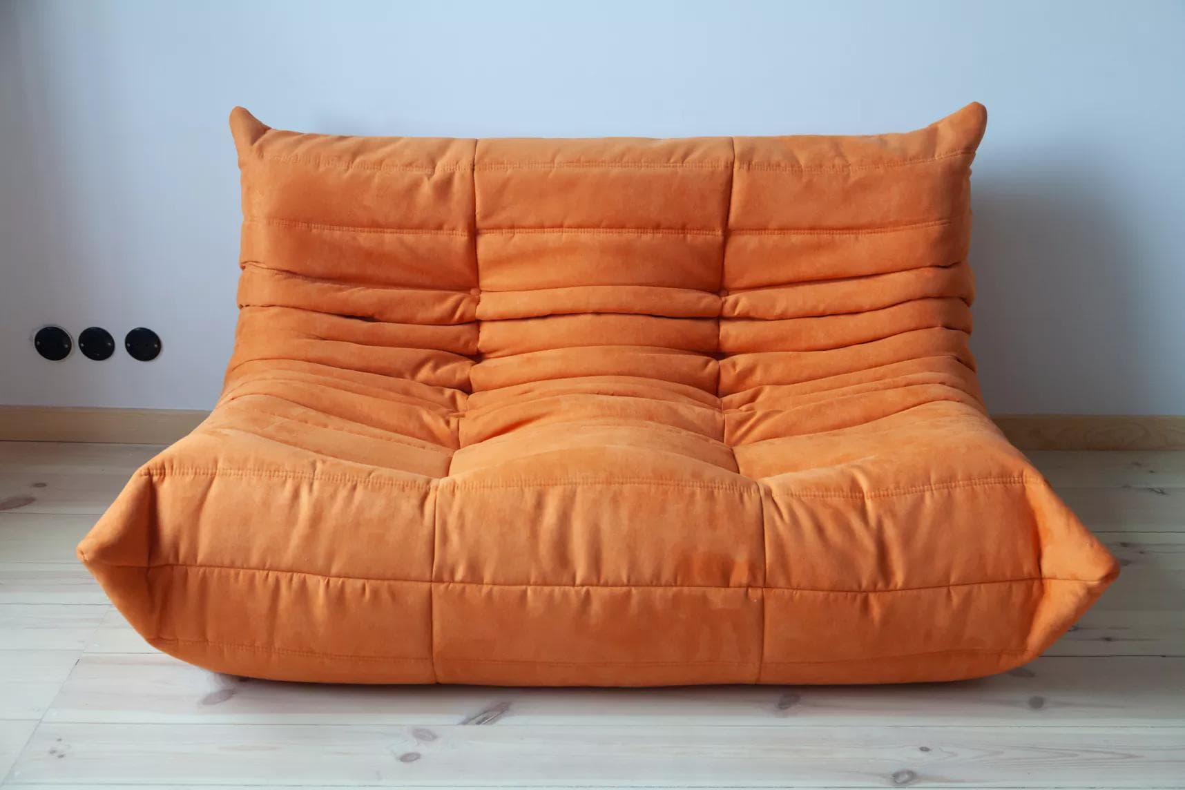 Sofa Togo dwuosobowa, mikrofibra pomarańcz - 166590