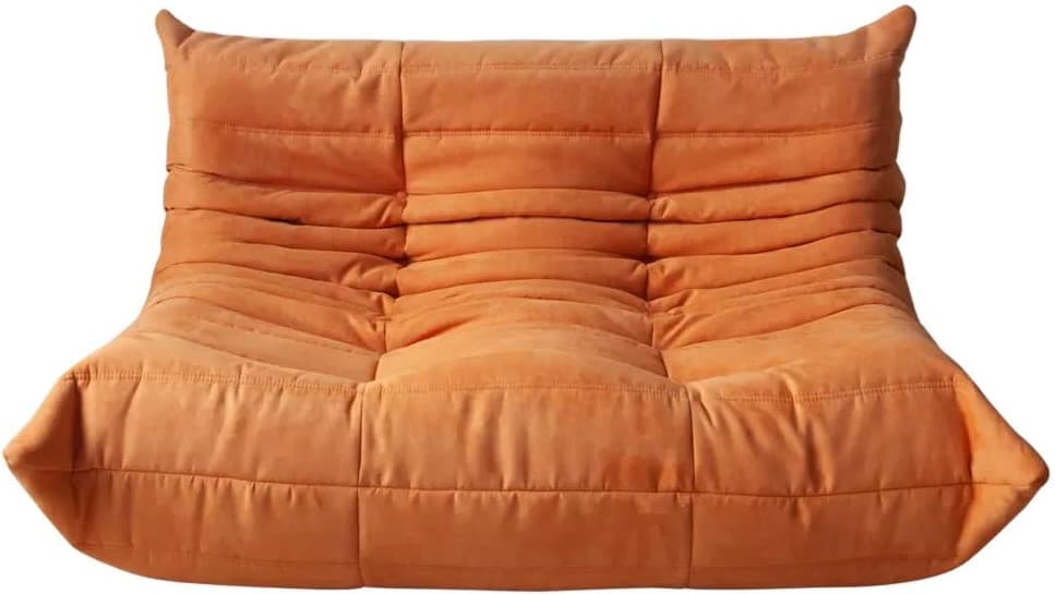 Sofa Togo dwuosobowa, mikrofibra pomarańcz