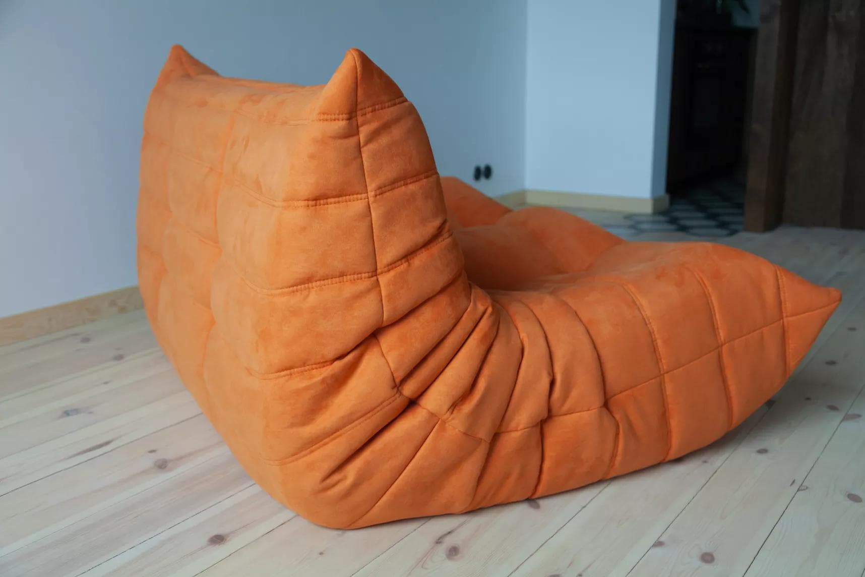 Sofa Togo dwuosobowa, mikrofibra pomarańcz - 166585
