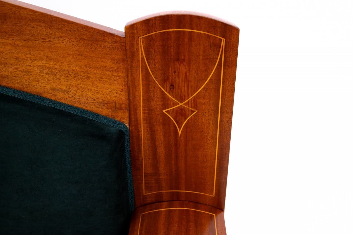 Mahogany Sofa, Art Nouveau, Northern Europe, 1890s - 49664