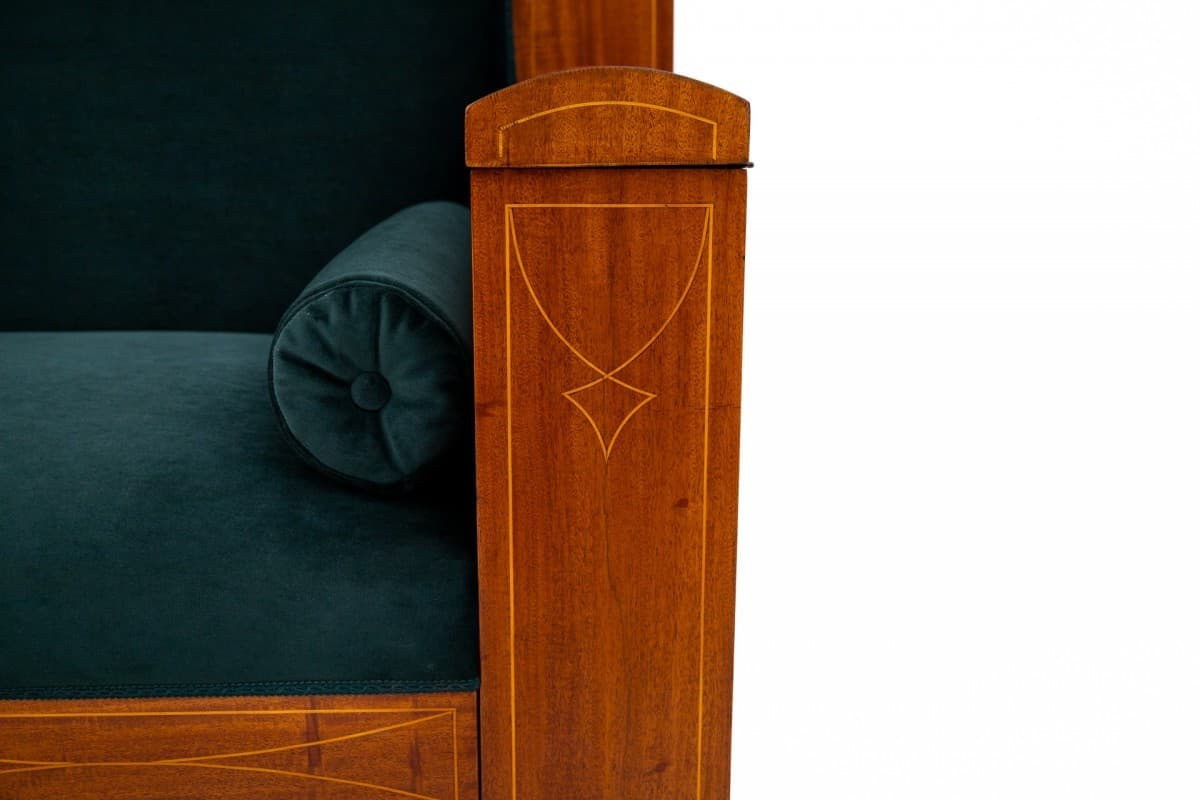 Mahogany Sofa, Art Nouveau, Northern Europe, 1890s - 49666