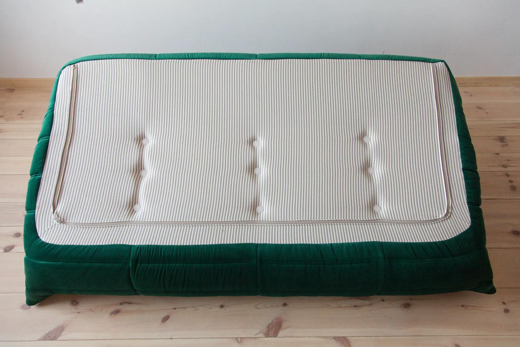 Sofa Togo trzyosobowa, velvet zielony szmaragd - 166458