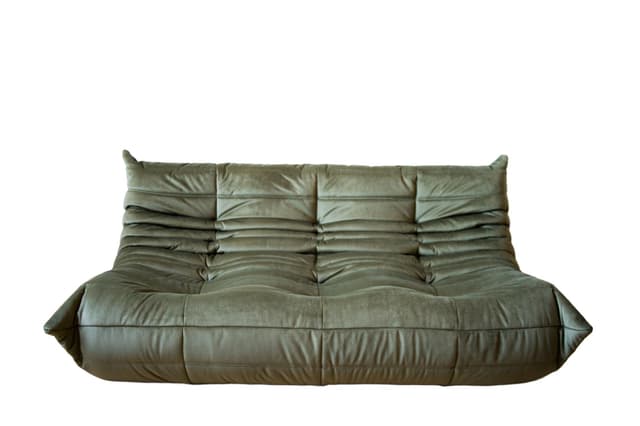 Sofa Togo trzyosobowa, velvet zielony khaki - WYMIARY