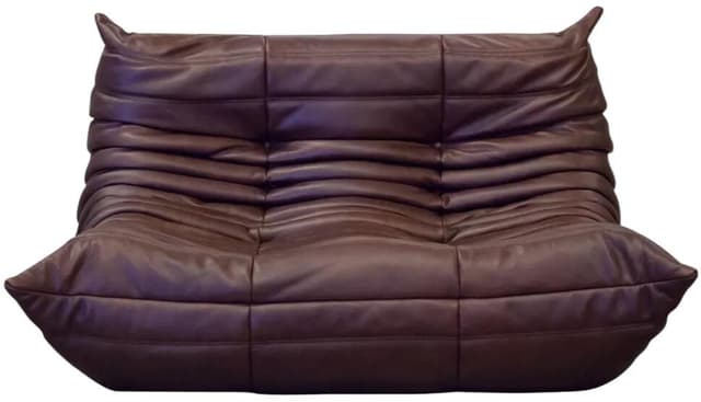 Sofa Togo dwuosobowa, skóra czekoladowy brąz - WYMIARY