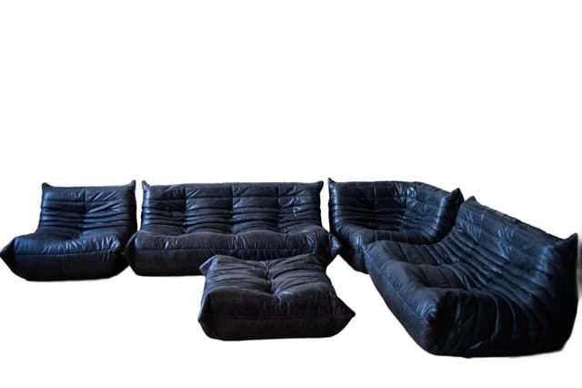 Zestaw wypoczynkowy Togo 5 części, velvet błękitny lazur - WYMIARY