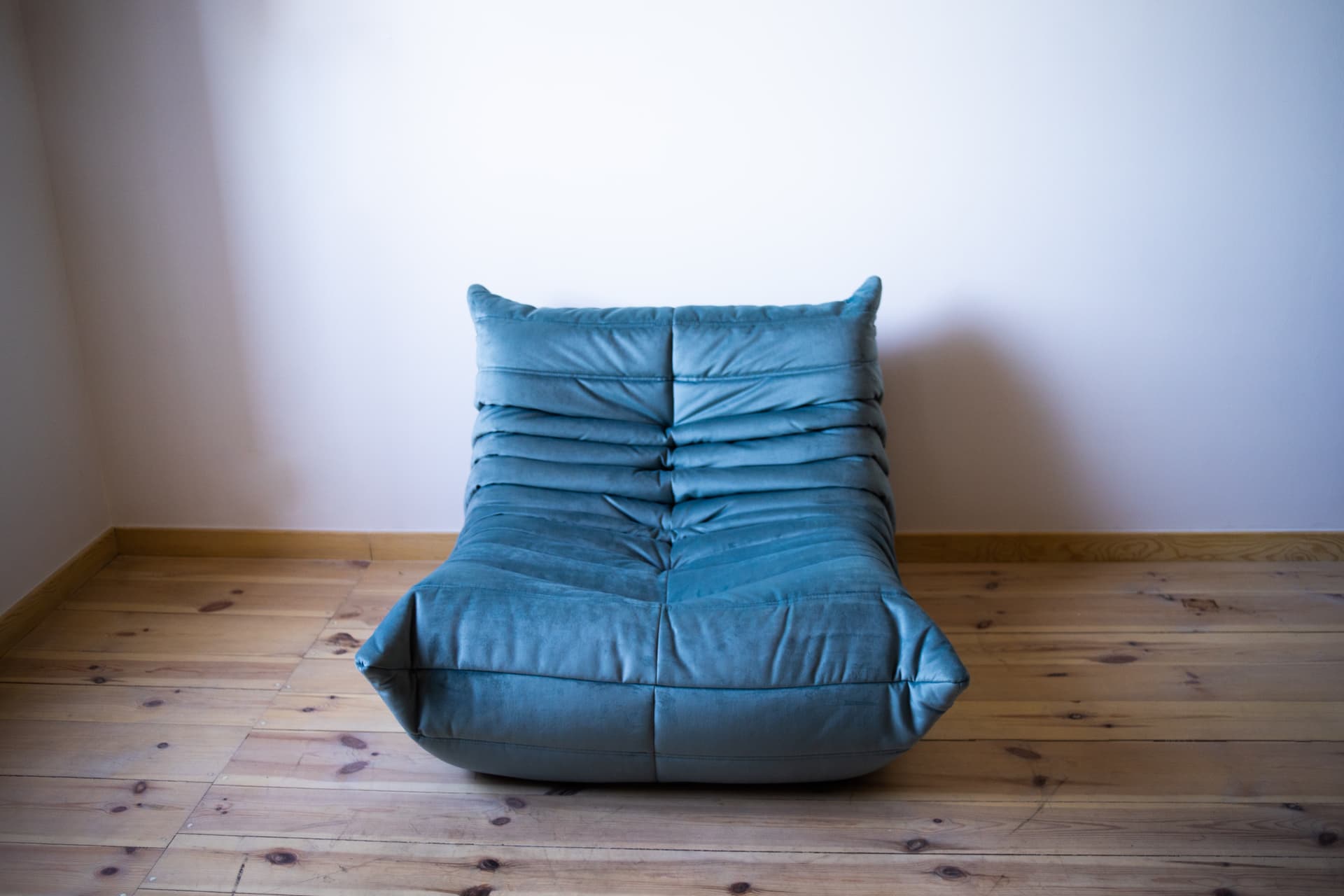 Zestaw wypoczynkowy Togo 5 części, velvet błękitny lazur - 166748