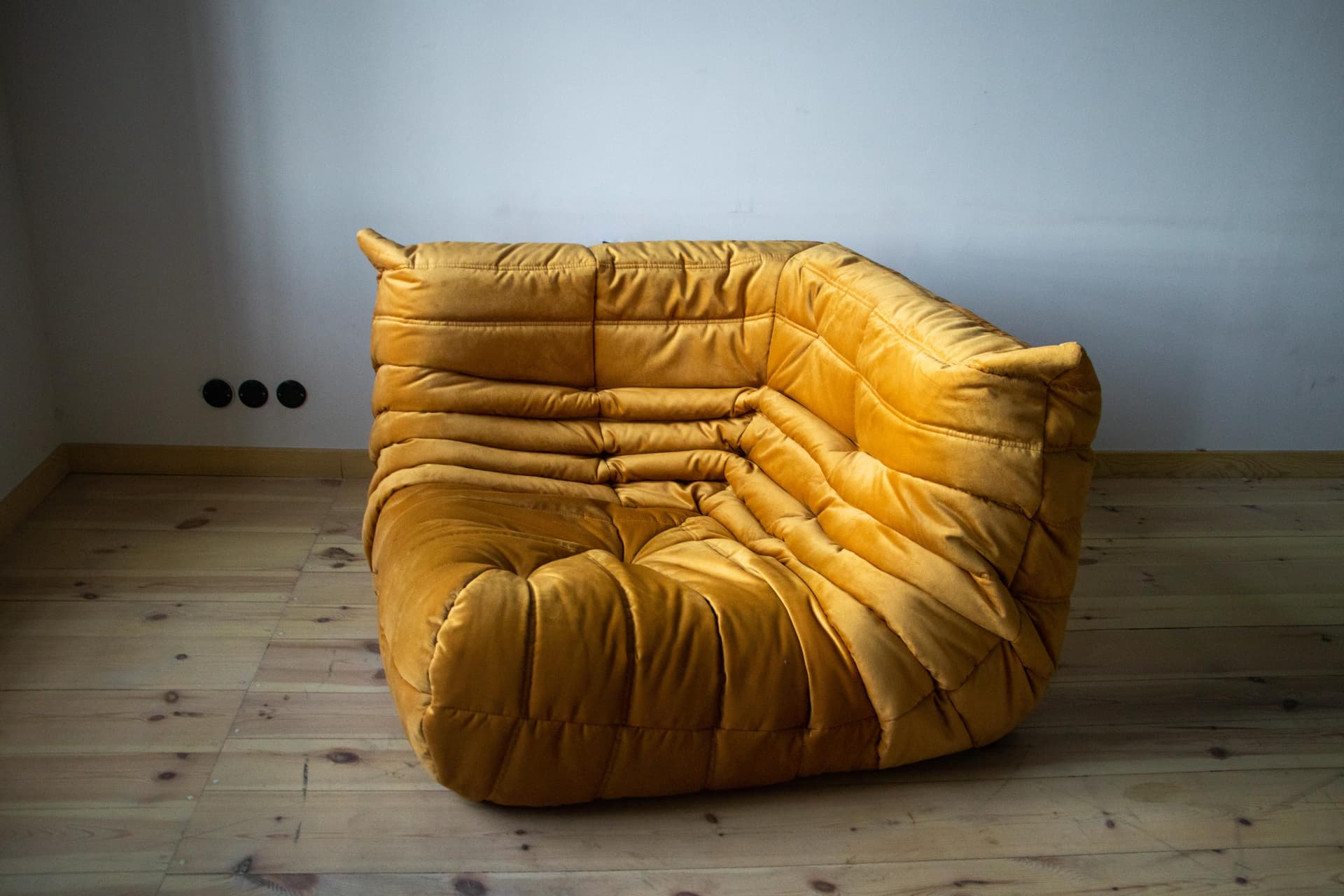 Zestaw wypoczynkowy Togo 5 części, velvet złoty - 166534