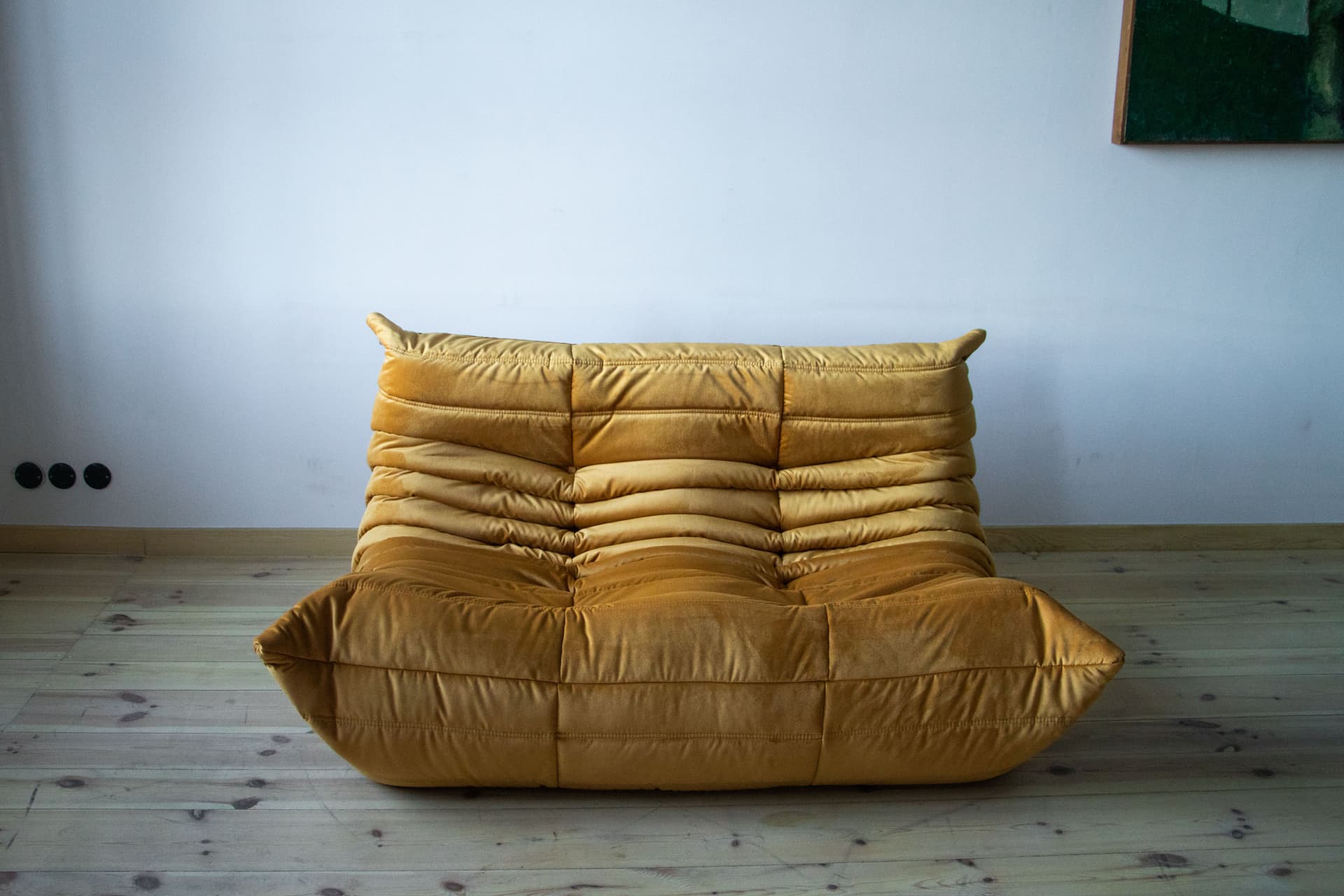 Zestaw wypoczynkowy Togo 5 części, velvet złoty - 166527