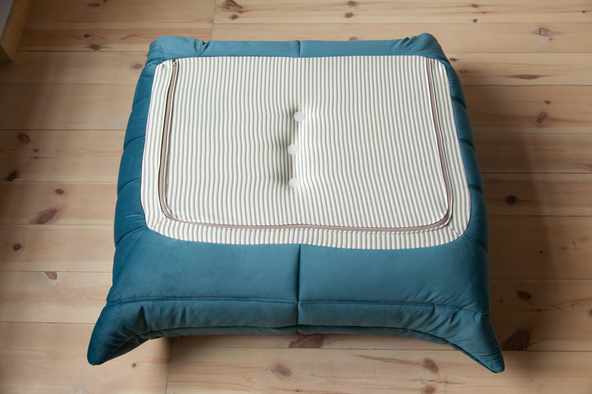 Zestaw wypoczynkowy Togo 5 części, velvet błękitny morski - 166543