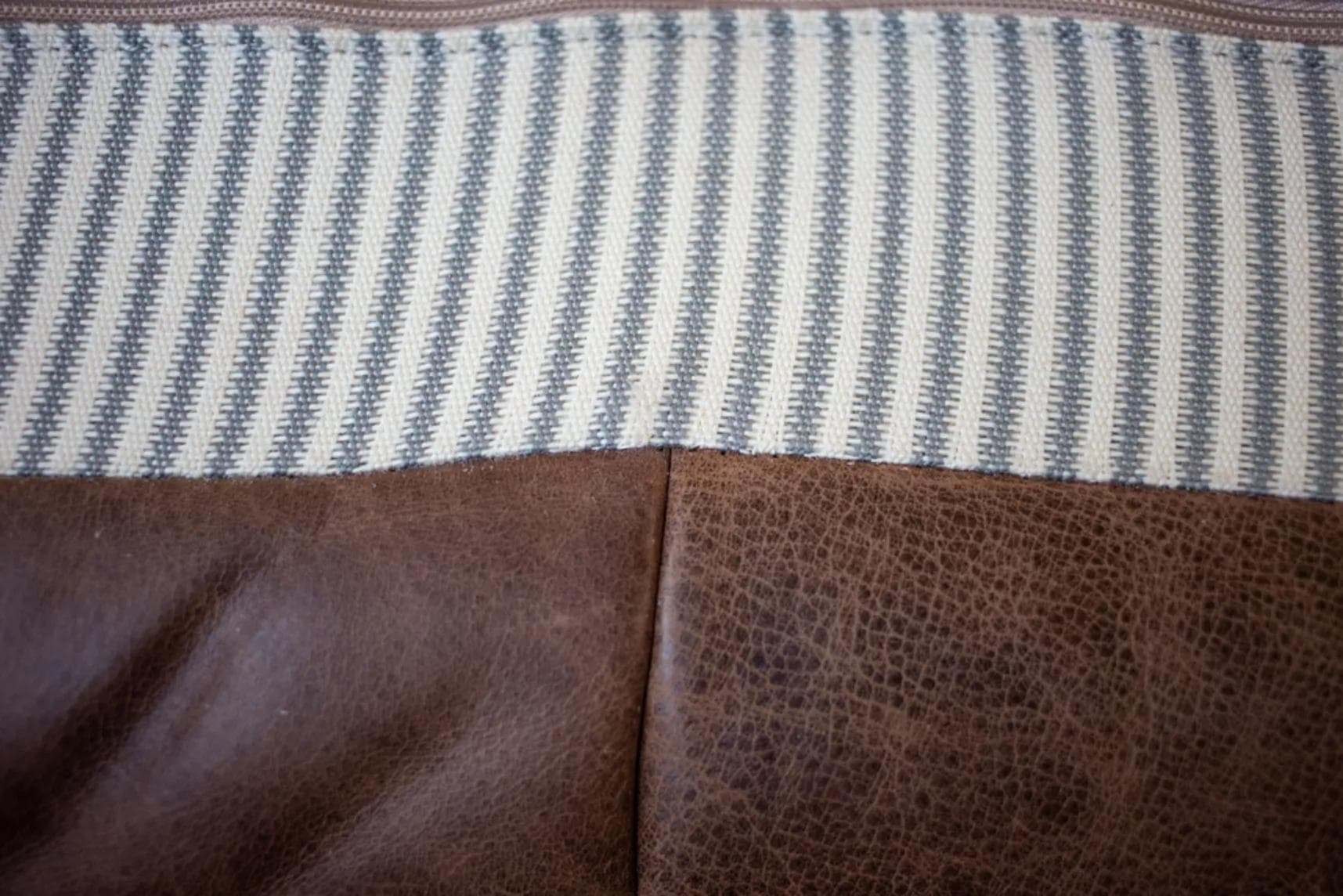 Sofa Togo trzyosobowa, skóra brązowa kasztanowa - 166566