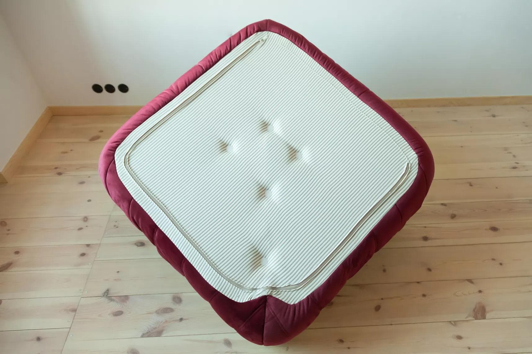 Narożnik Togo, velvet bordowy - 166213