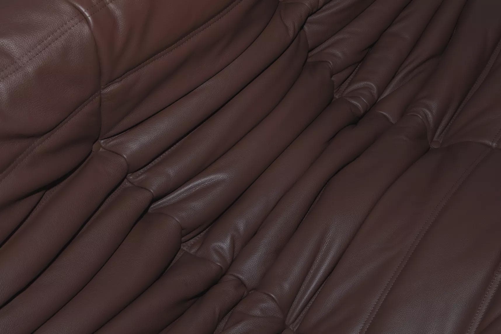 Sofa Togo dwuosobowa, skóra brązowa madras - 166304